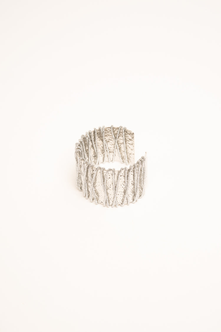 Bracciali rigidi oro & argento, set da 2