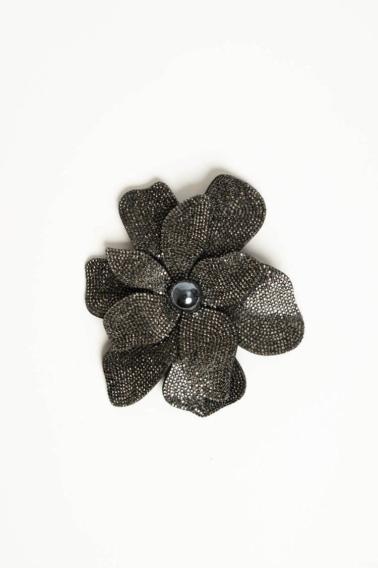 Spilla strass fiore grande