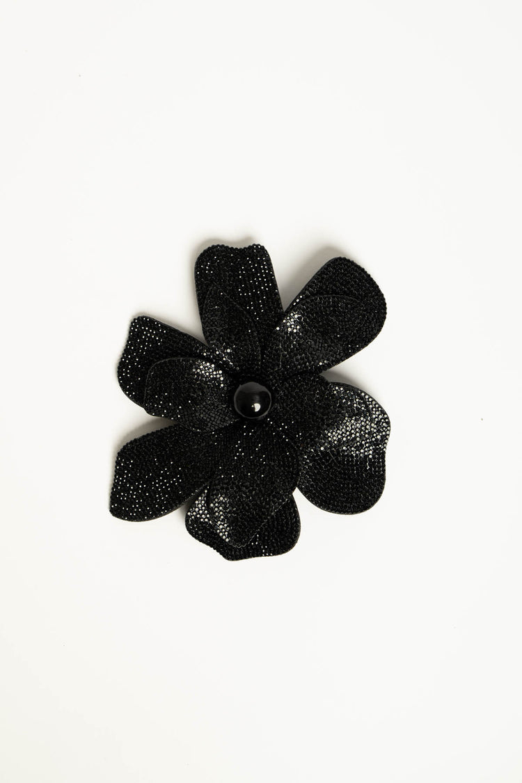 Spilla strass fiore grande