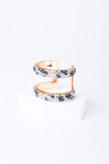 Bracciale rigido con strass