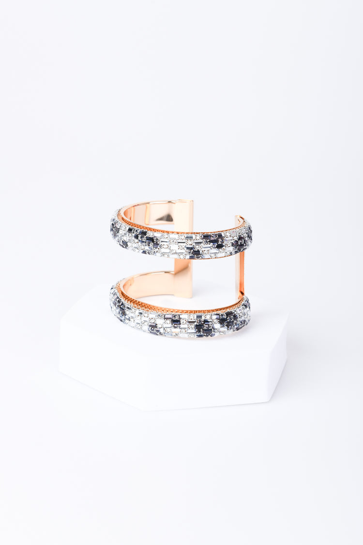Bracciale rigido con strass