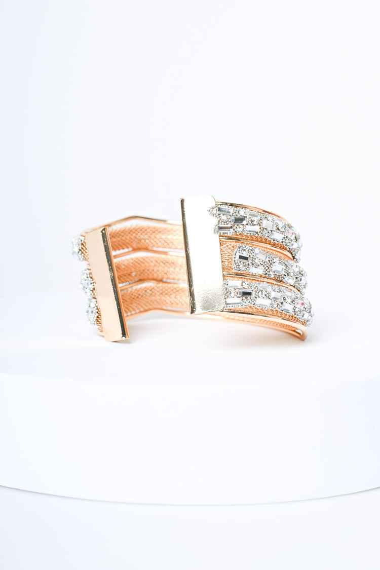 Bracciale rigido con cristalli