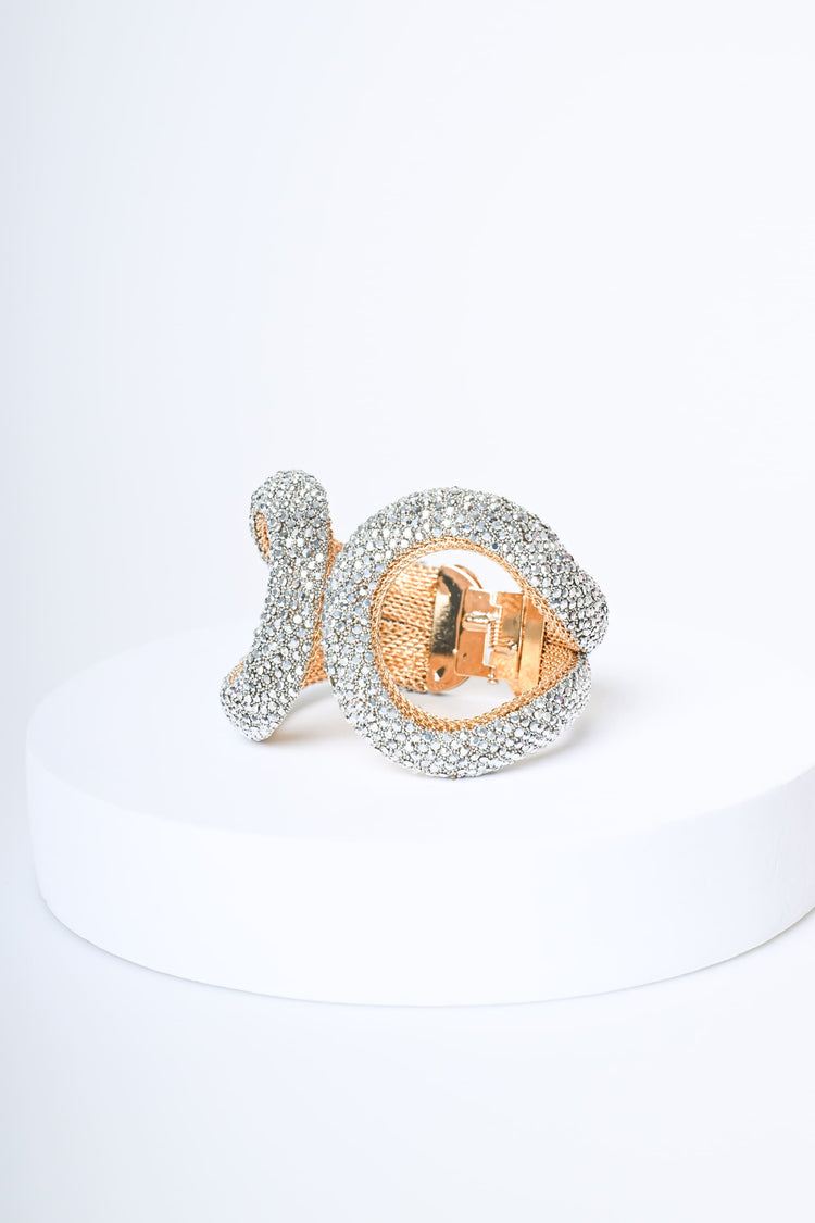 Bracciale rigido con strass