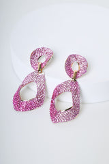 Orecchini geometrici con strass