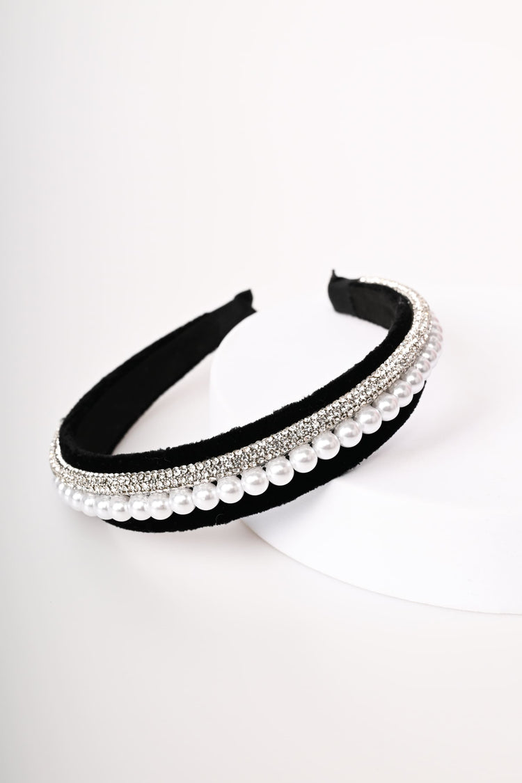 Set di due cerchietti con strass