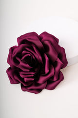 Spilla a rosa in raso