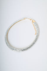Collana rigida con strass