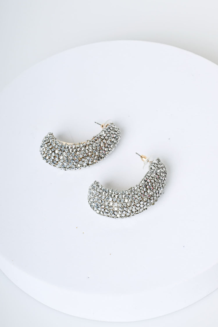 Orecchini con decorazione strass