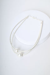 Collana a due fili con sfere