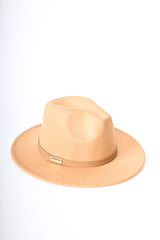 Cappello fedora con cinturino in similpelle