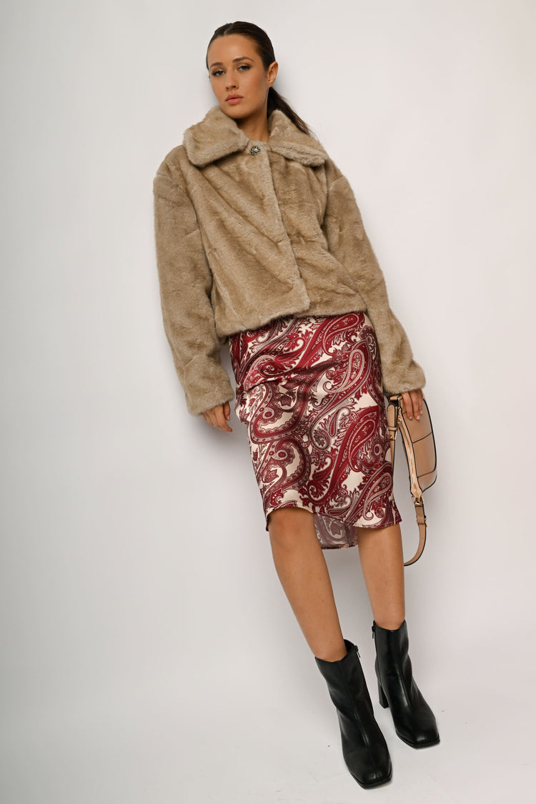 Giacca in faux fur