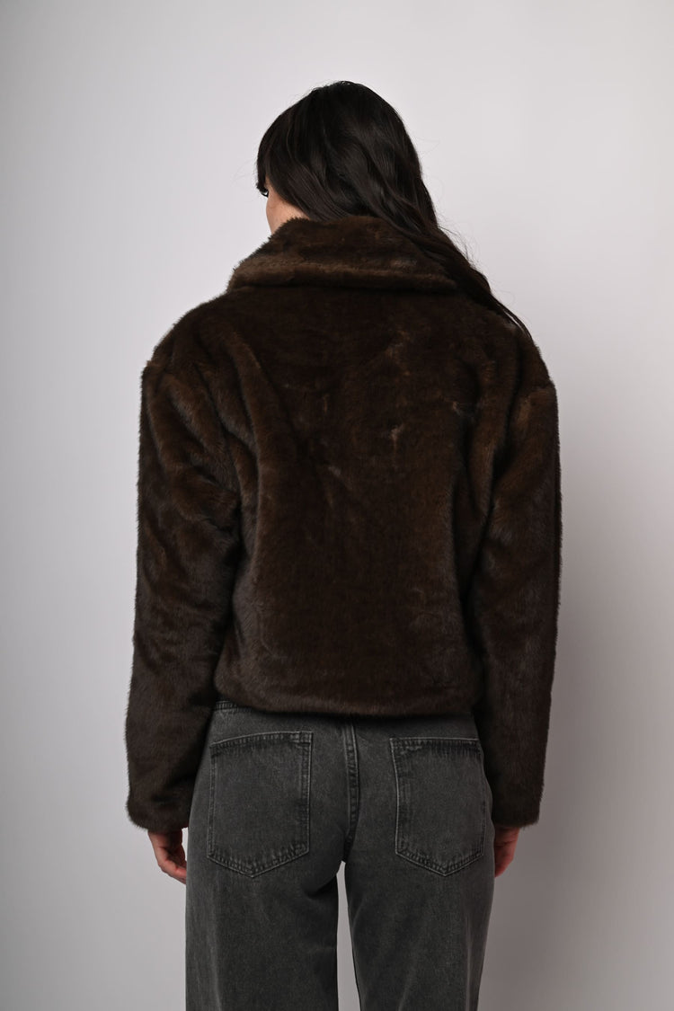 Giacca in faux fur