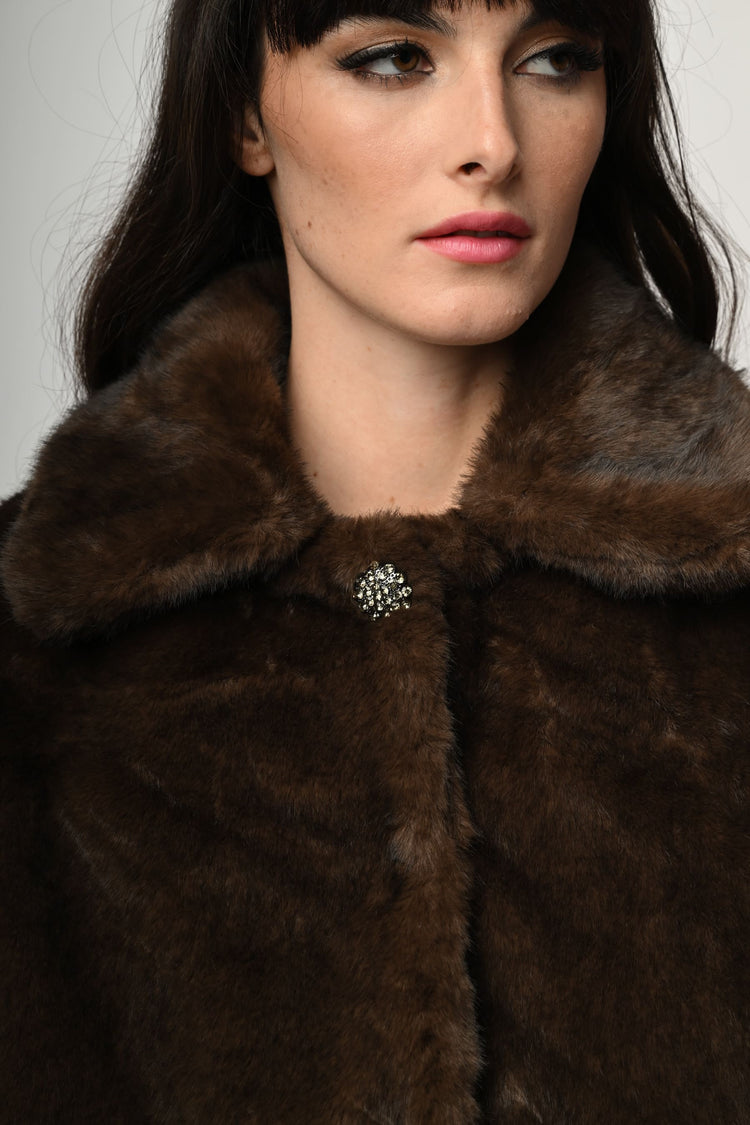 Giacca in faux fur