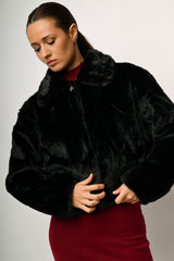 Giacca in faux fur