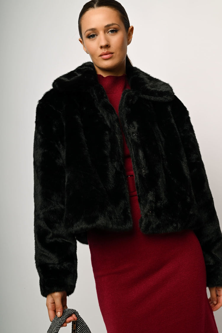Giacca in faux fur