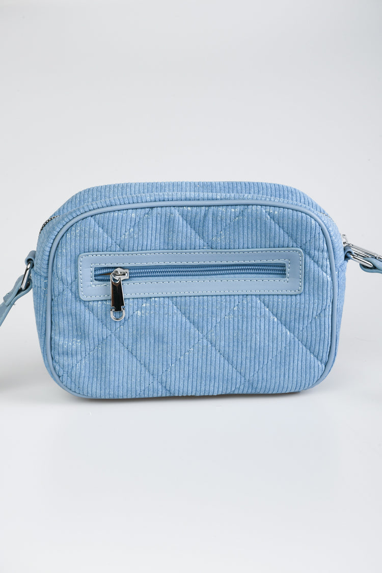 Borsa in velluto lurex trapuntato