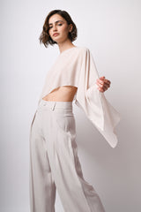 Coprispalle in georgette con strass