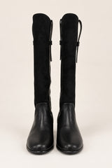 Stivale alto in velour