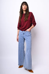 Jeans a gamba ampia