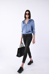 Jeans skinny con strappi