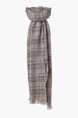 Sciarpa in tweed check lurex
