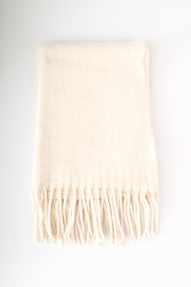 Sciarpa basic con frange