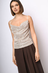 Top con paillettes