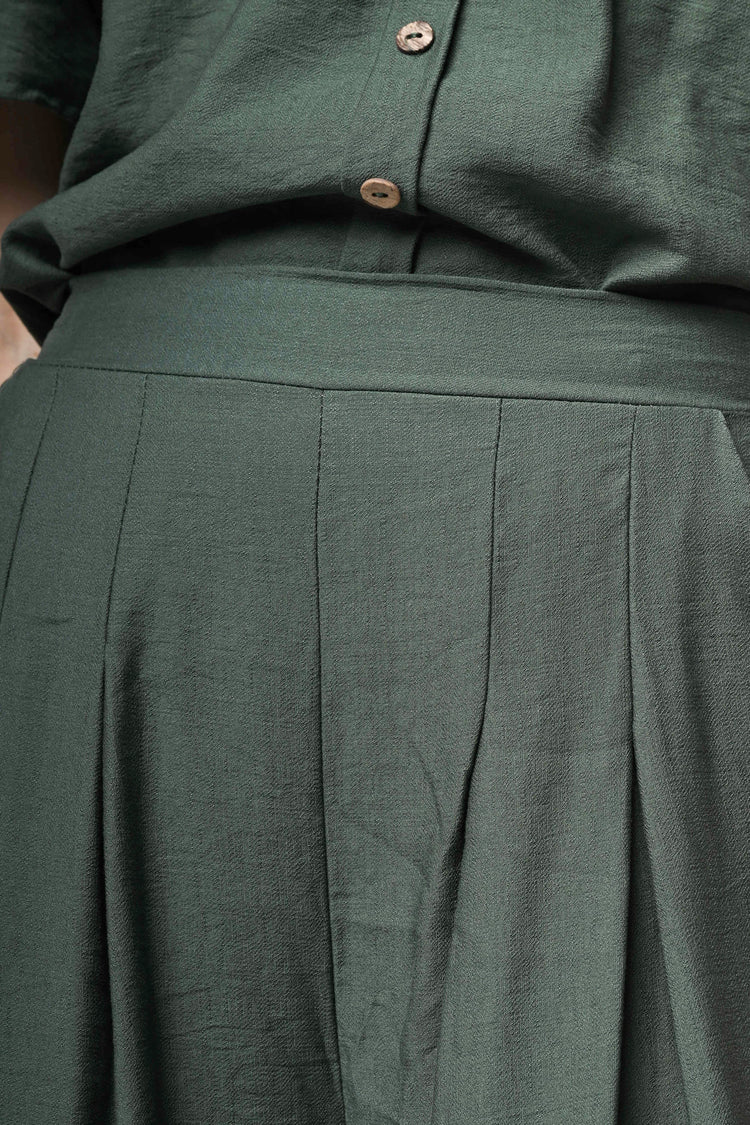 Pantaloni palazzo misto viscosa