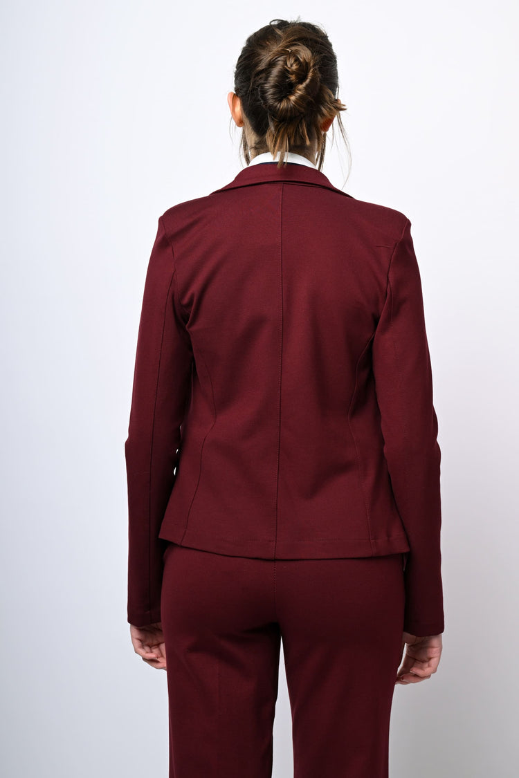 Blazer monopetto misto viscosa stretch