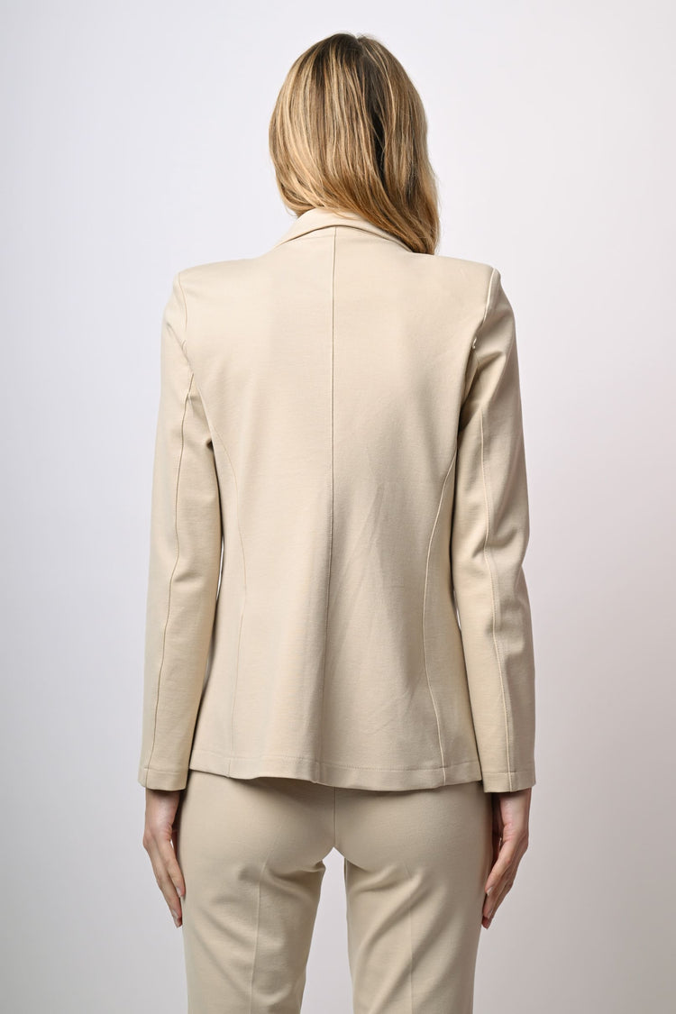 Blazer monopetto in tessuto stretch