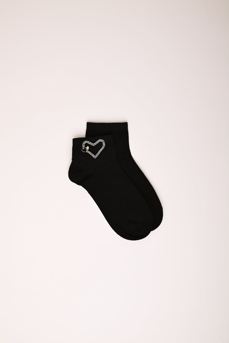 Set di due paia di calzini con fiocchi e cuore