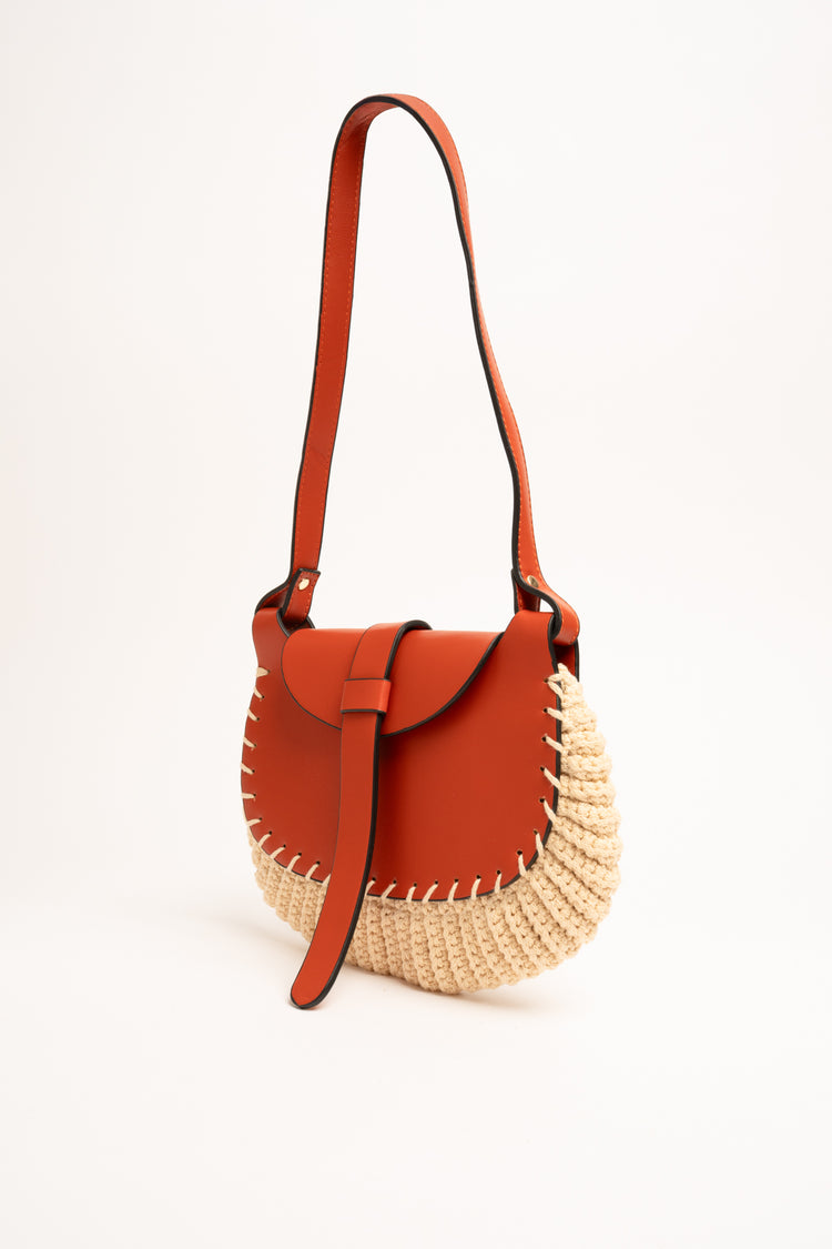 Borsa a tracolla di paglia
