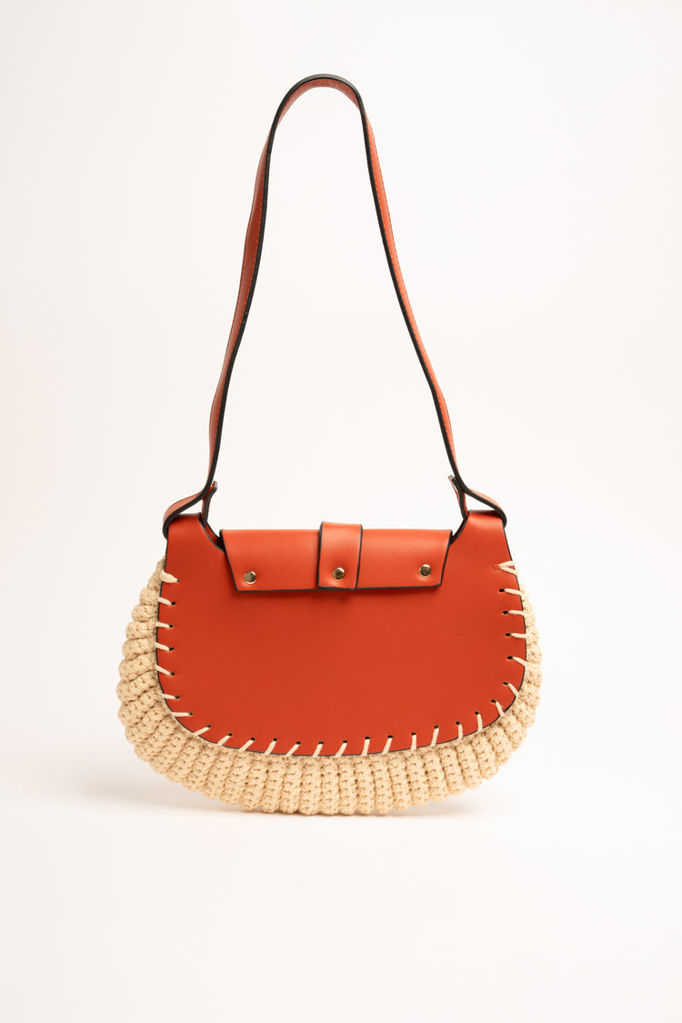 Borsa a tracolla di paglia