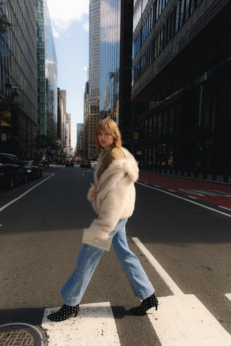 Giacca in faux fur