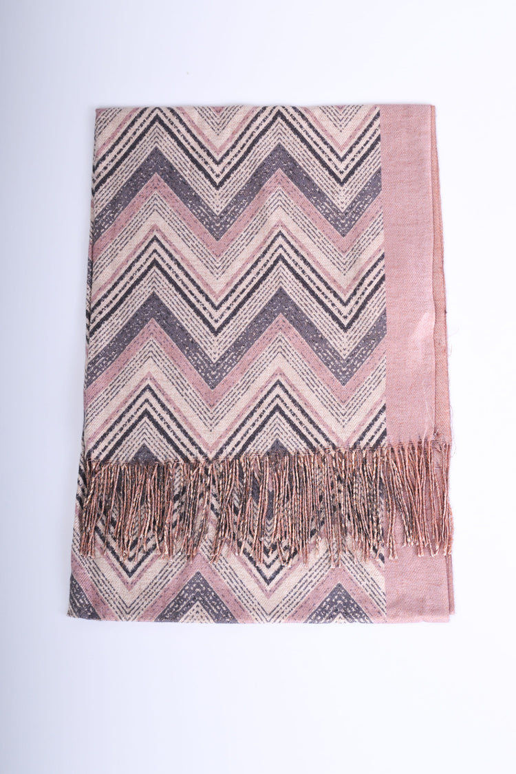 Sciarpa con motivo chevron