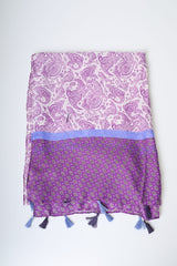 Sciarpa a stampa paisley con nappe