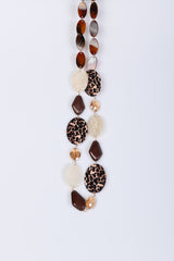 Collana lunga con pendenti