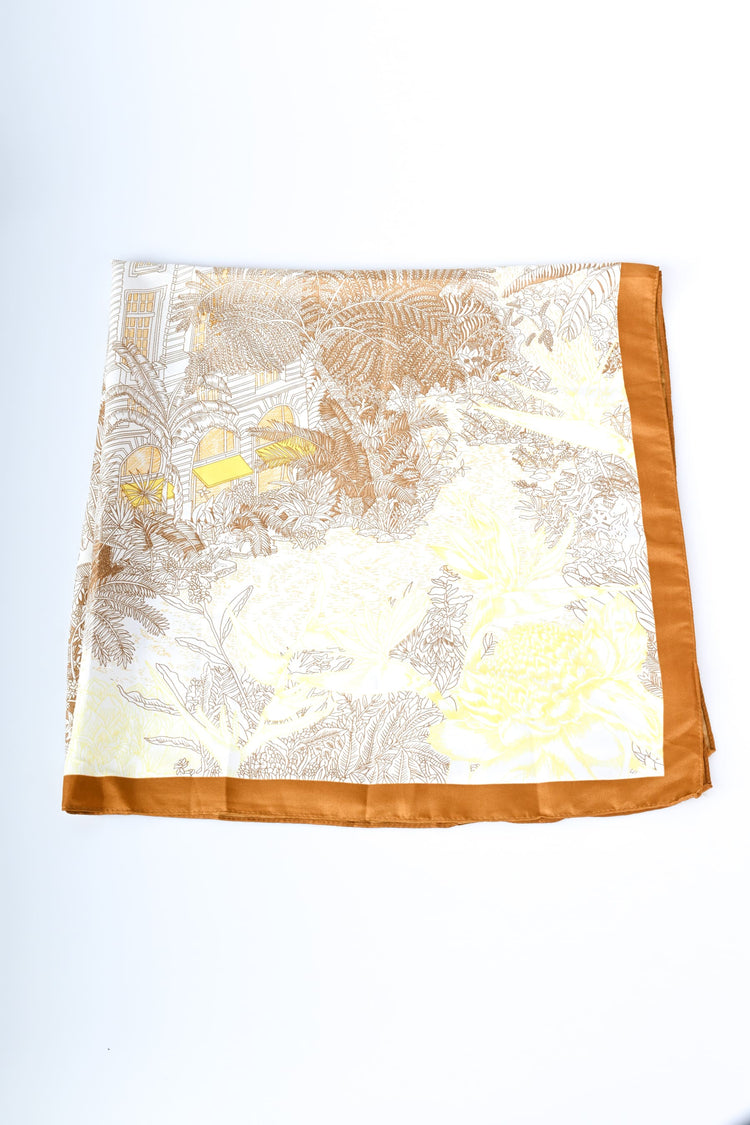 Foulard a stampa esotica