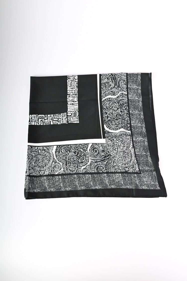 Foulard a stampa etnica grafica