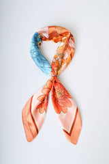 Foulard a stampa floreale