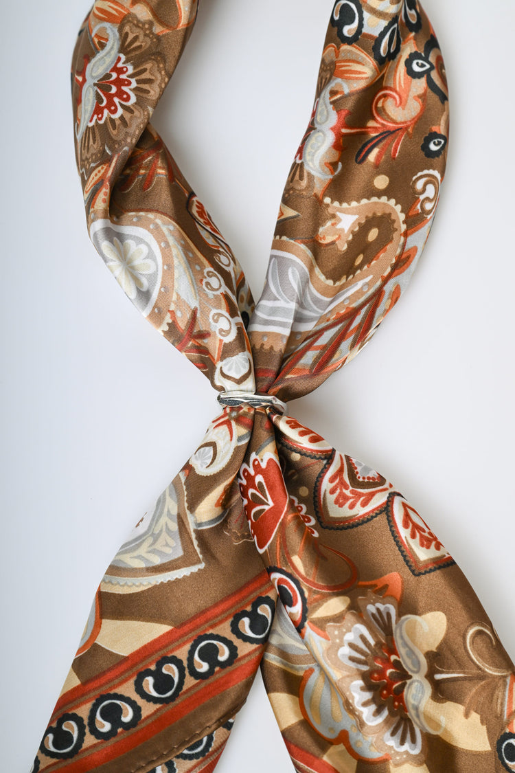 Foulard a stampa floreale