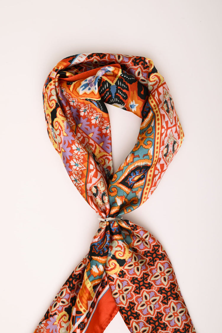 Foulard a stampa patchwork