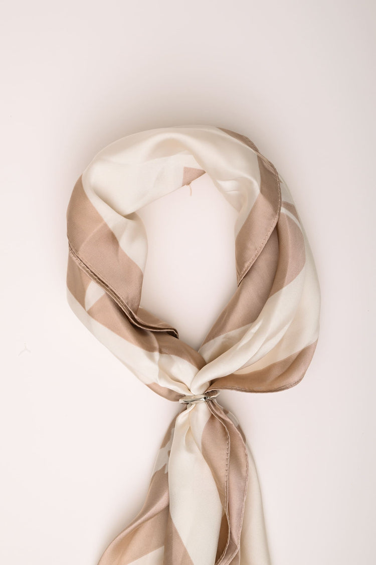 Foulard a stampa floreale