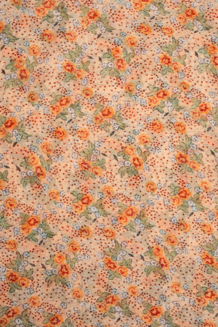 Sciarpa con piccoli fiori rosa
