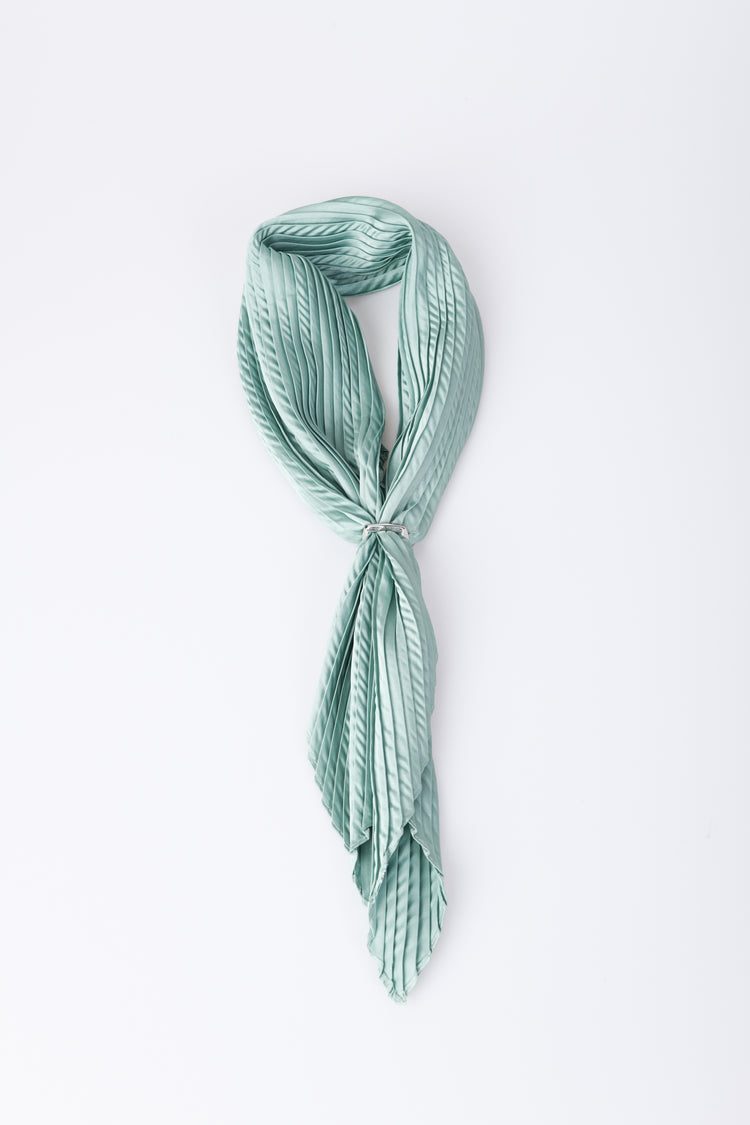 Foulard in raso plissé