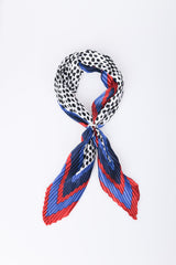 Foulard plissé a stampa geometrica
