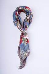 Foulard a stampa floreale