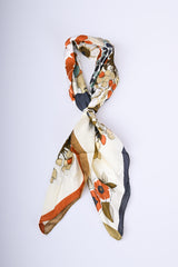 Foulard a stampa floreale
