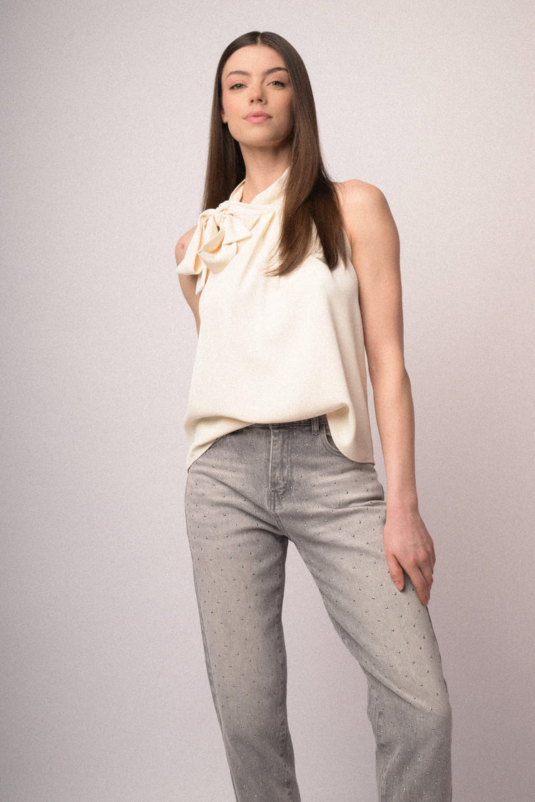 Top allamericana con fiocco