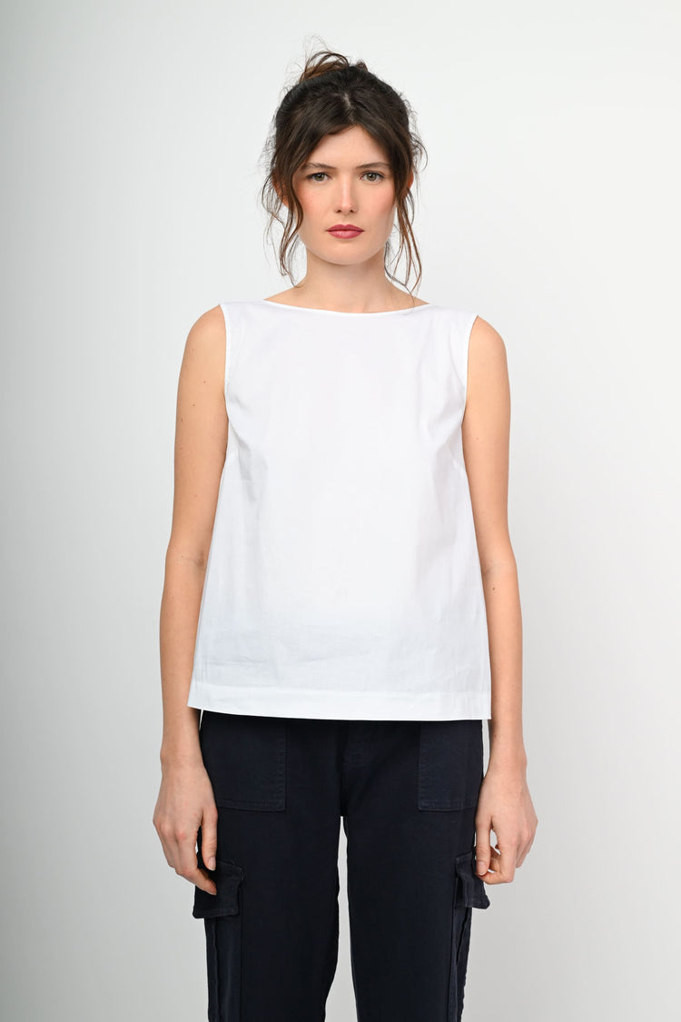 Top con fiocco sul retro